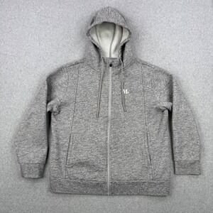Figs Hoodie Mens XL Gray Fleece‎ Sweatshirt Full Zip Pockets Stretch Workwear